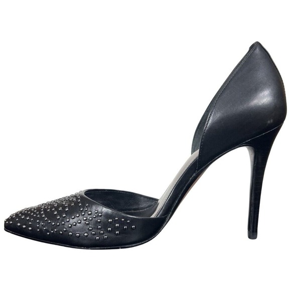 Coach Holmes Studded Leather High Heels Black With Box Size 6 EU 36 Q7052 - Picture 15 of 15